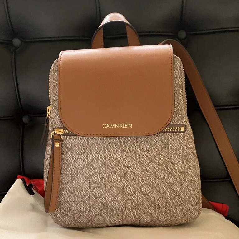 Calvin klein monogram backpack outlet