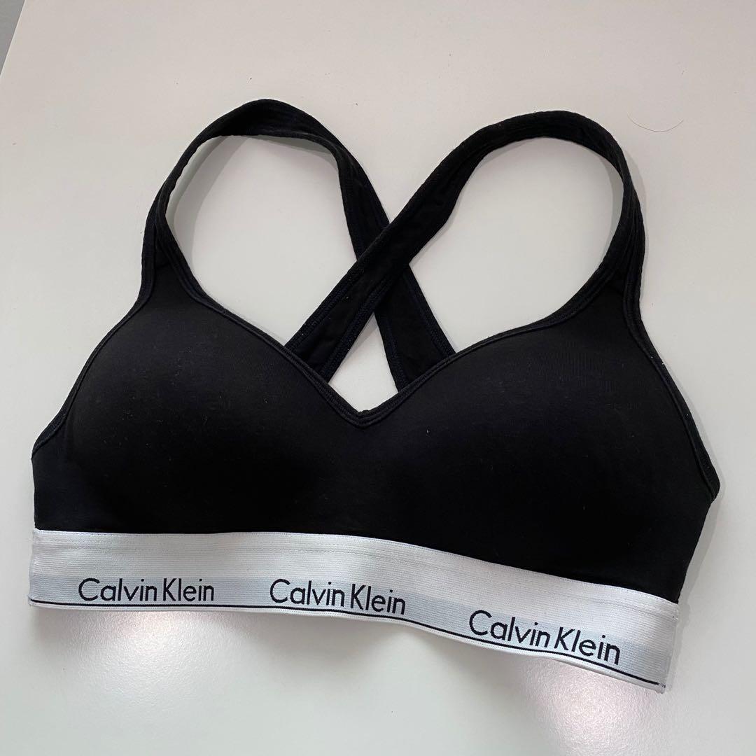 Calvin Klein Modern Cotton Lift Plunge Padded Bralette, Women's