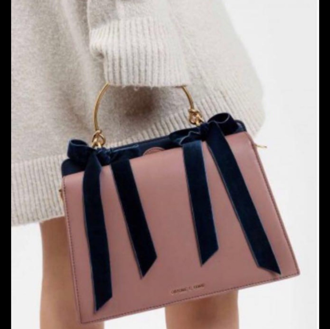 charles and keith bow bolsa