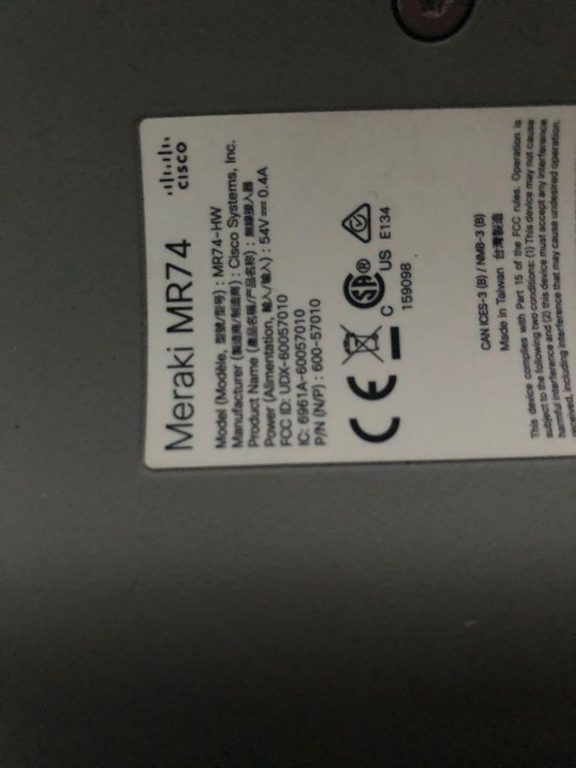Cisco Meeraki Mr74 Computers Tech Parts Accessories Networking On Carousell