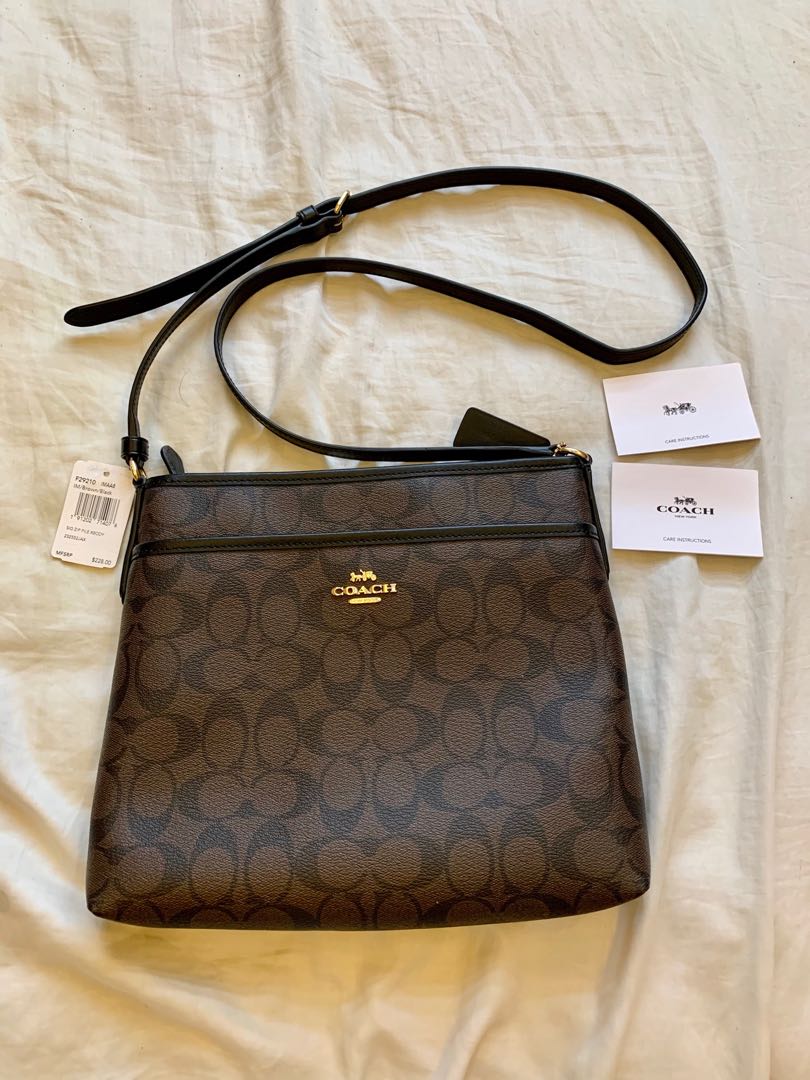 Coach file sling crossbody bag