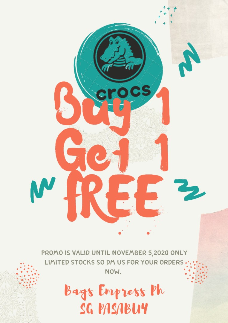 crocs buy 1 get 1 free