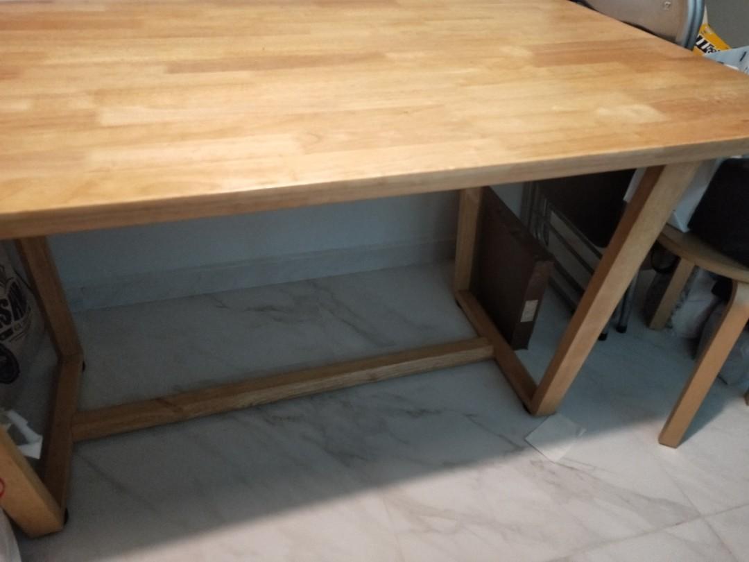 Courts Wooden Dining Table (Unique design), Furniture & Home Living, Furniture, Tables & Sets on