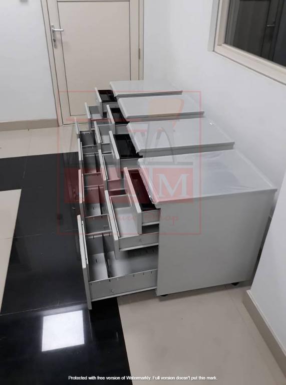 Flush Handle Mobile Pedestal, Furniture & Home Living, Office Furniture ...