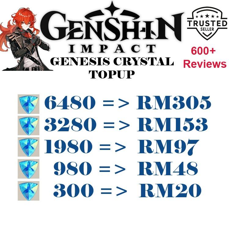 Genesis Crystal For Genshin Impact Primogem Video Gaming Video Games On Carousell