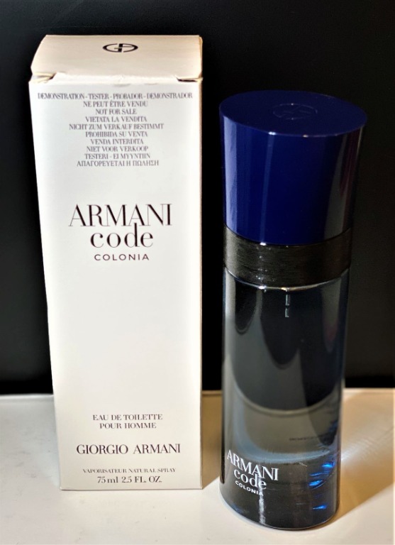 Armani code colonia sales tester
