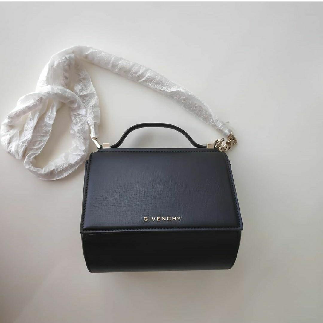 Givenchy Pandora Box Mini Leather Crossbody Chain Black Brand New