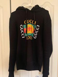Gucci Oversized Distressed Vintage Logo Hoodie