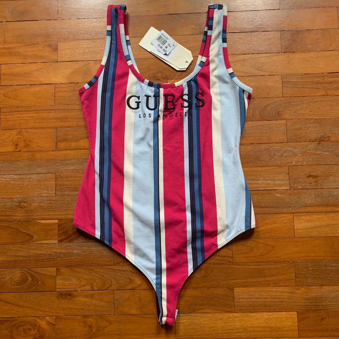 Guess bodysuit striped shop