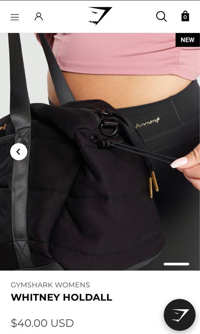 Gymshark x Whitney Simmons Holdall Black, Women's Fashion, Bags & Wallets, Purses & Pouches on