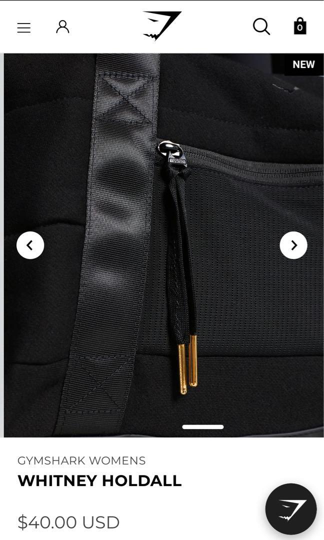 Gymshark x Whitney Simmons Holdall Black, Women's Fashion, Bags & Wallets, Purses & Pouches on