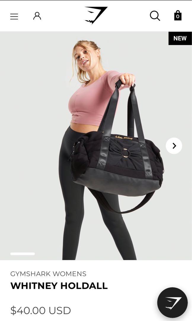 Gymshark x Whitney Simmons Holdall Black, Women's Fashion, Bags & Wallets, Purses & Pouches on