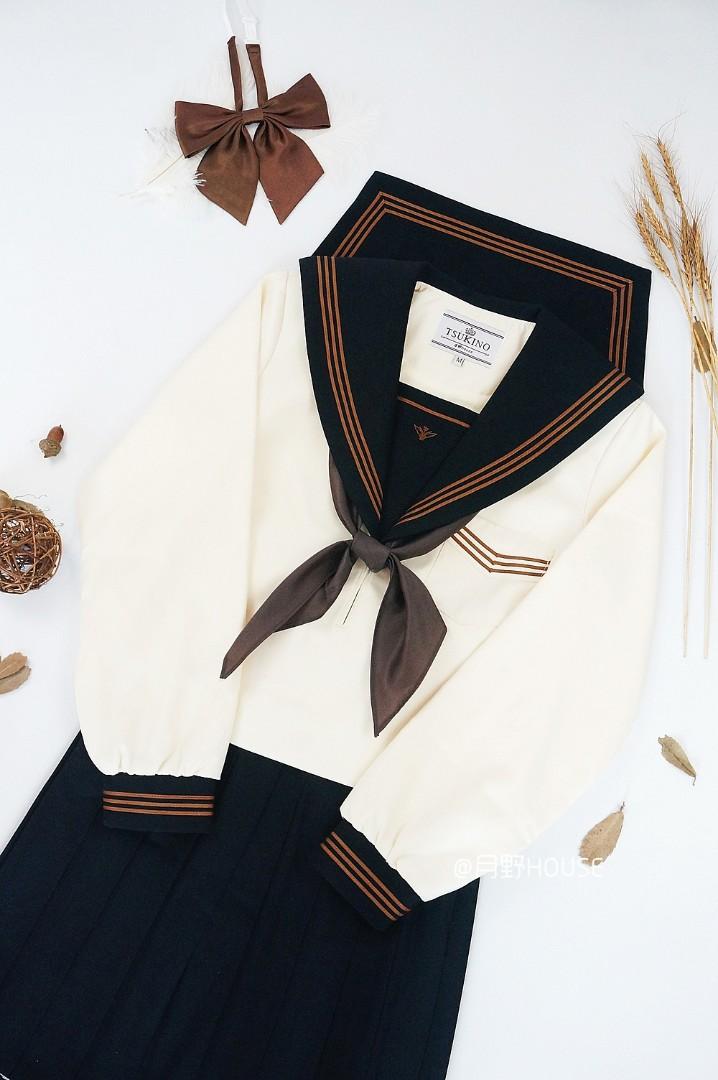 月野house茶羽中中間服jk制服 女裝 女裝褲 半截裙 Carousell
