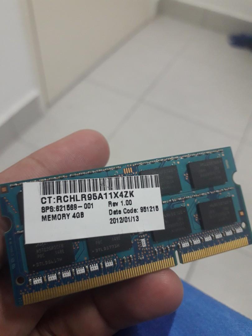 Hynix 4gb Ddr3 Laptop Ram Electronics Computer Parts Accessories On Carousell