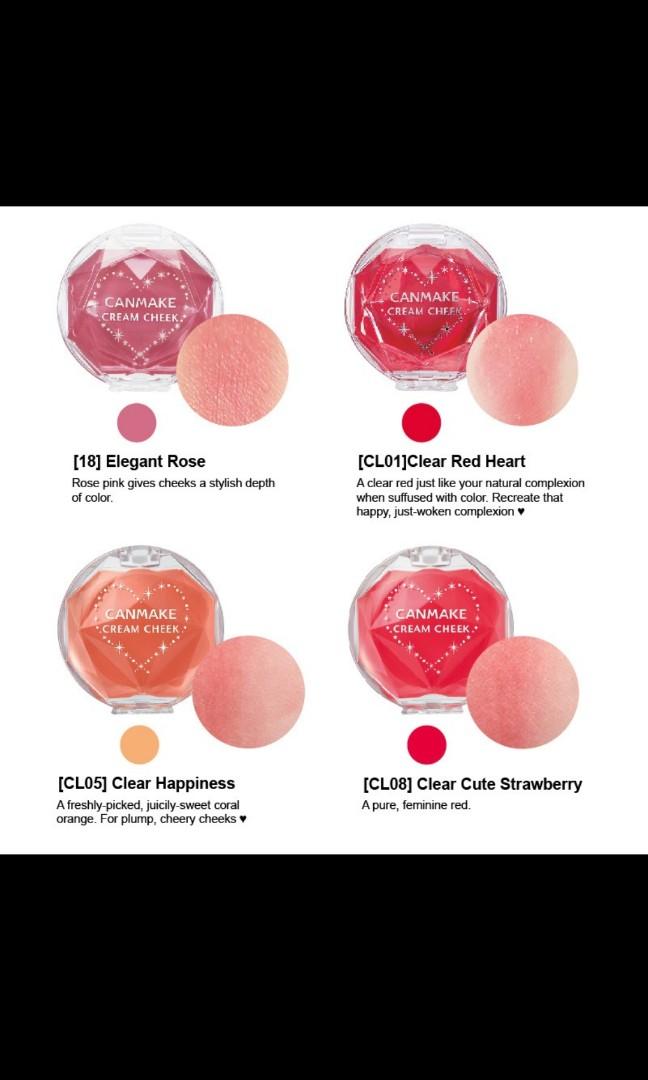 Instocks Canmake Cream Cheek Beauty Personal Care Face Makeup On Carousell