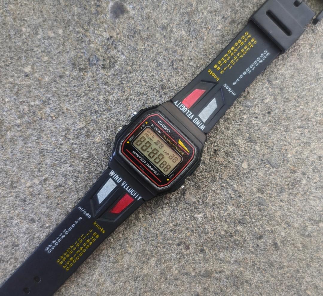 Jam tangan casio f 98 91 jadul vintage kalkulator calculator databank db dbc