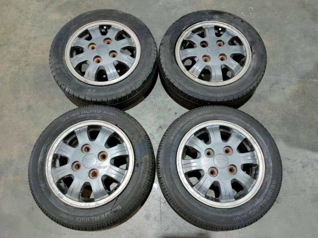 Kancil Sport Rim 13 Inch 4h Pcd 110 4 5jj Offset 50 With Tyre Auto Accessories On Carousell