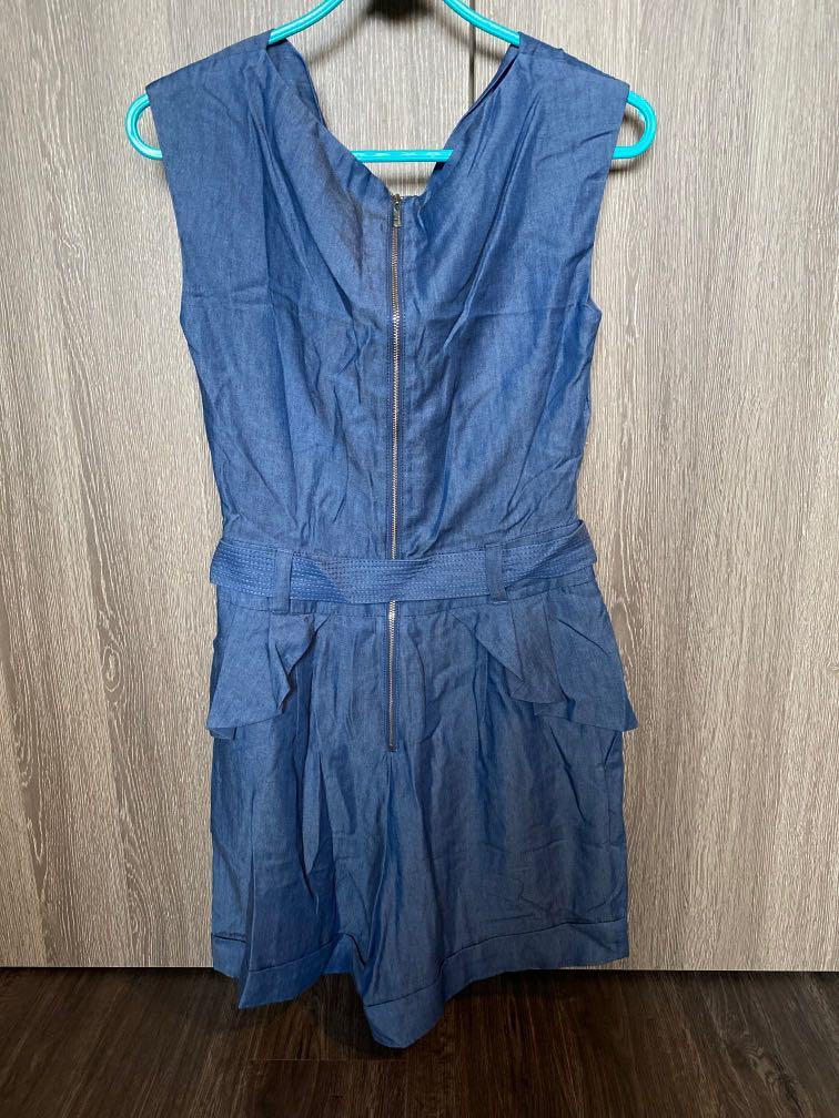 karen millen denim jumpsuit