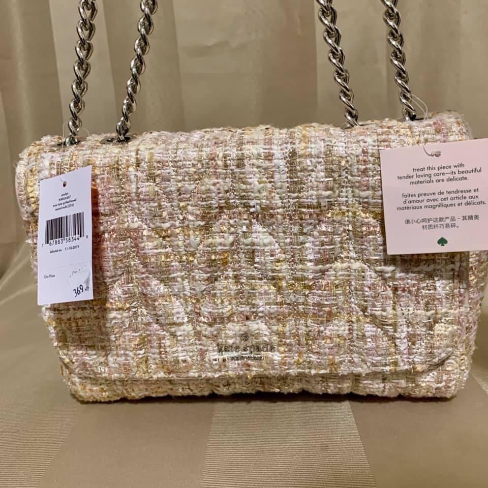 Kate Spade Emelyn Quilted Tweed Large