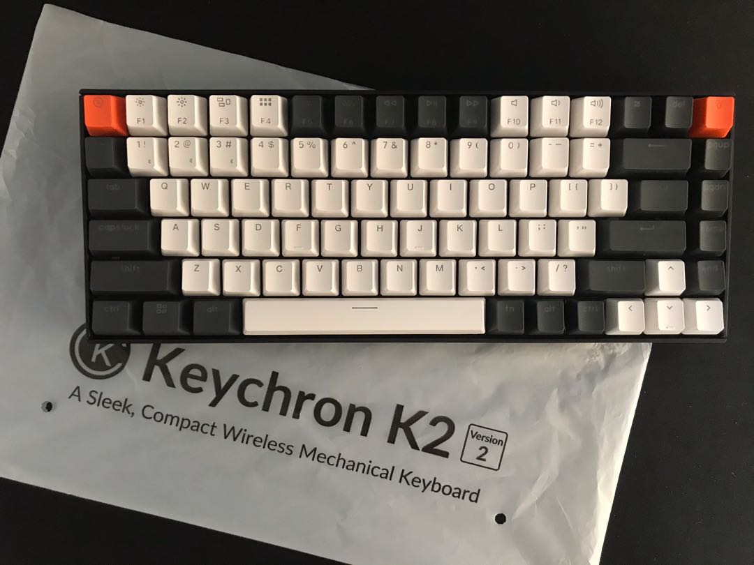 Keychron K2 V2 (Hotswappable) Wireless Mechanical Keyboard White