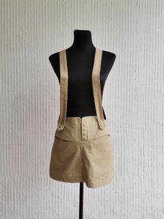 khaki jumper skirt