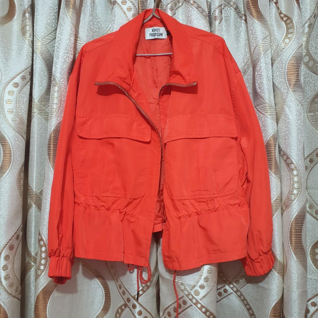 Kikot Prorsum- Neon orange, Women's Fashion, Coats, Jackets and Outerwear  on Carousell