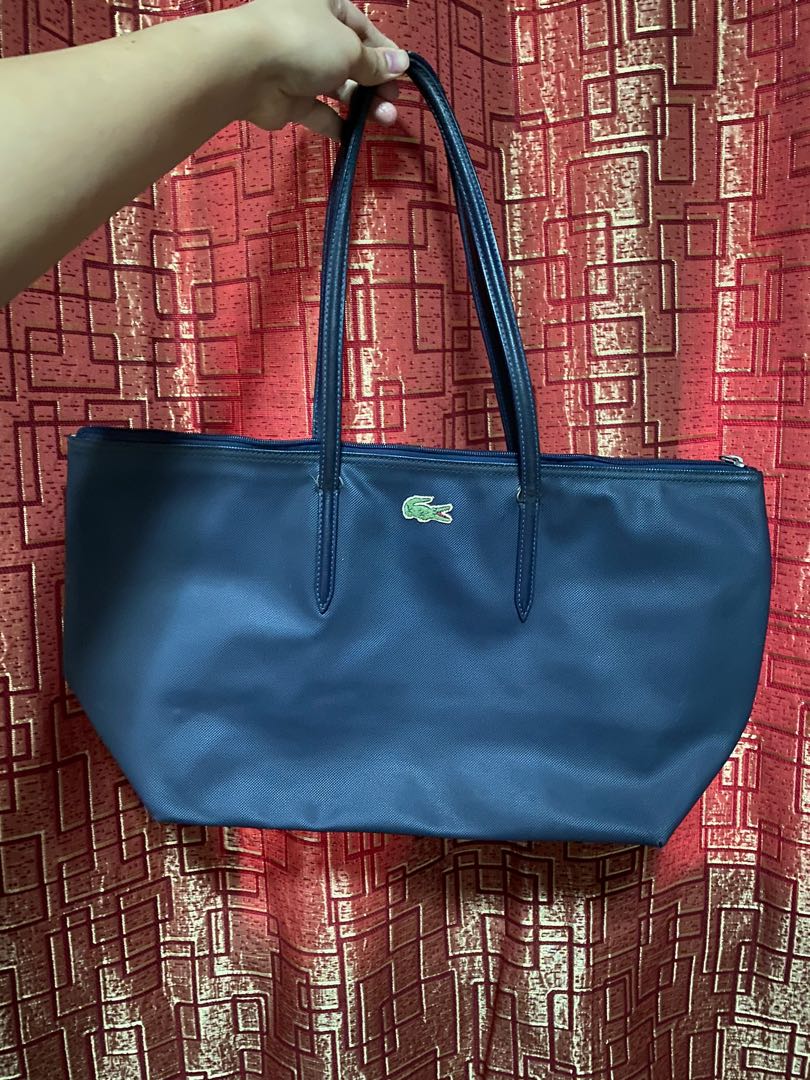 navy blue lacoste bag