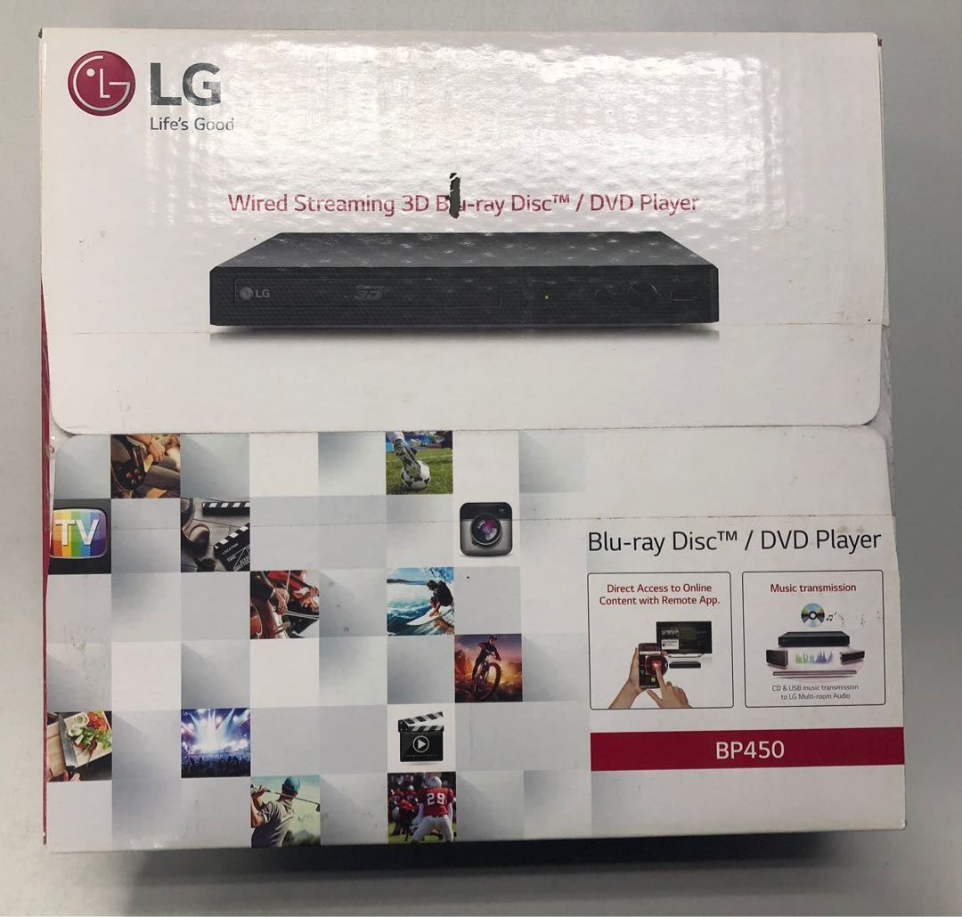 Lg Bp450 Wired Streaming 3d Blu Ray Disc Dvd Player Home Appliances Tvs Entertainment Systems On Carousell