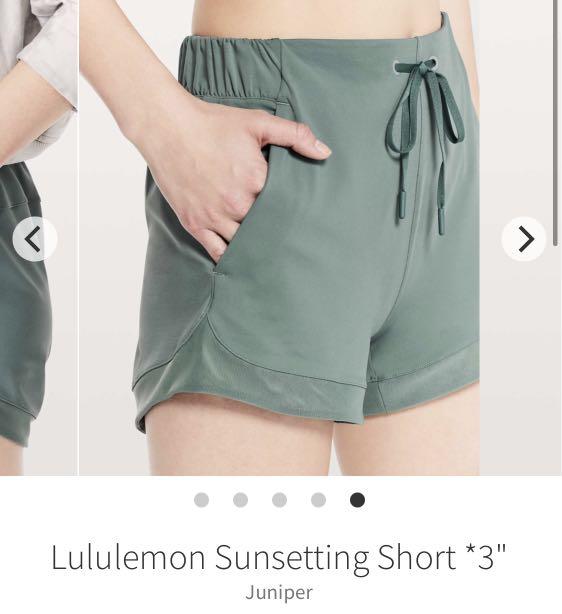 lululemon sunsetting short