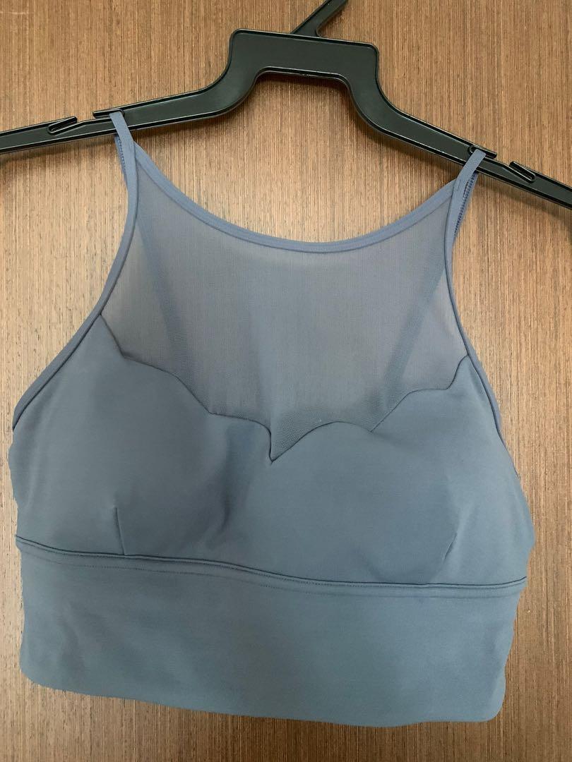 Lululemon Adore your core bra in shadow blue US 6 Men s Fashion Activewear on Carousell