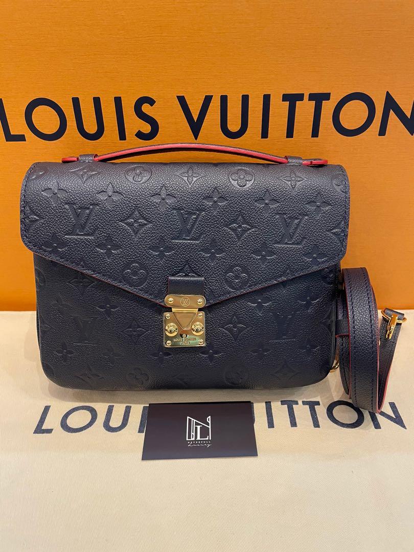 LV Pochette Metis Navy Blue Empreinte, Luxury, Bags & Wallets on Carousell