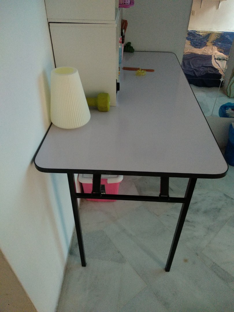Meja lipat Tesco, tesco foldable table, Furniture & Home Living, Home