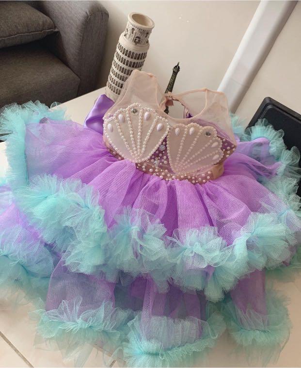 Mermaid deals baby gown