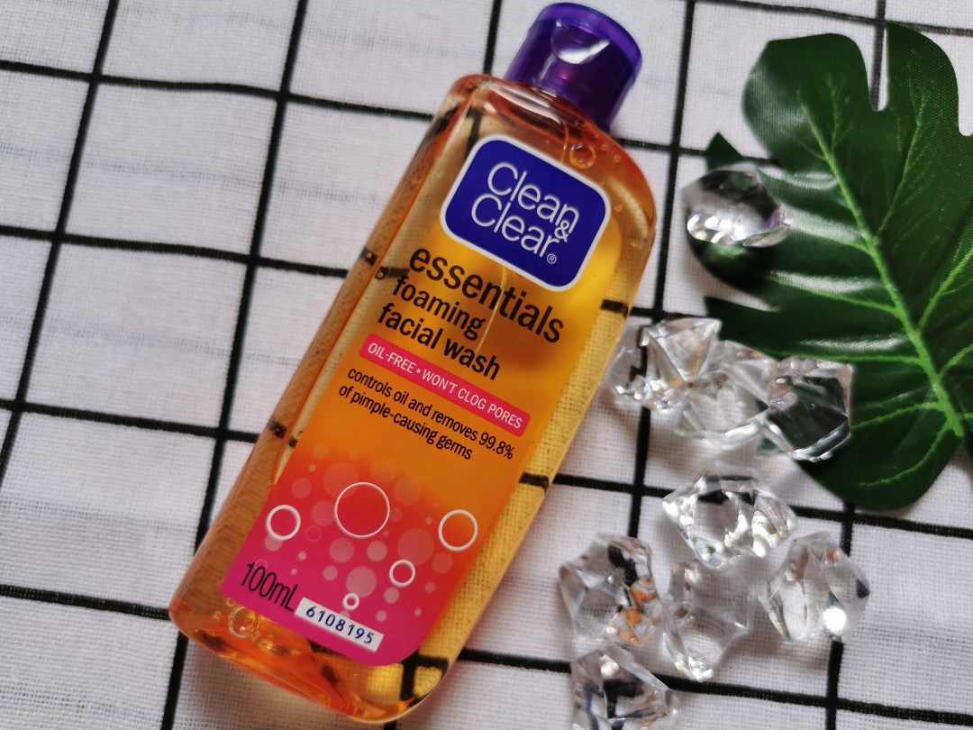 orange face wash clean and clear