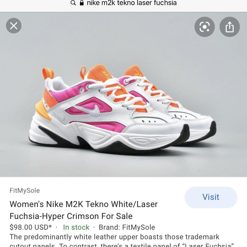 Nike m2k tekno orange pink on sale