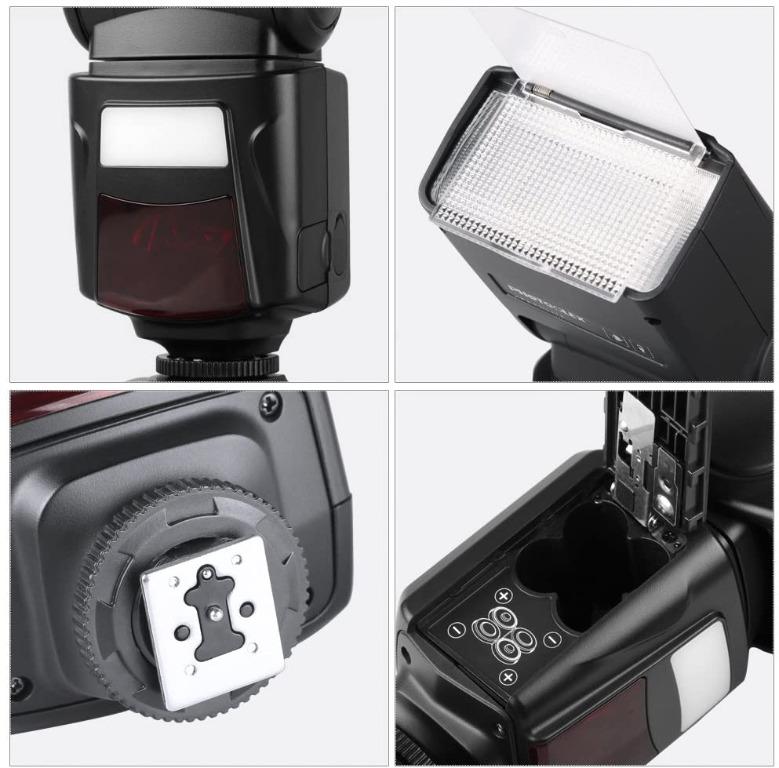 PHOTOOLEX LCD Flash Speedlite pour Canon Nikon Sony Panasonic