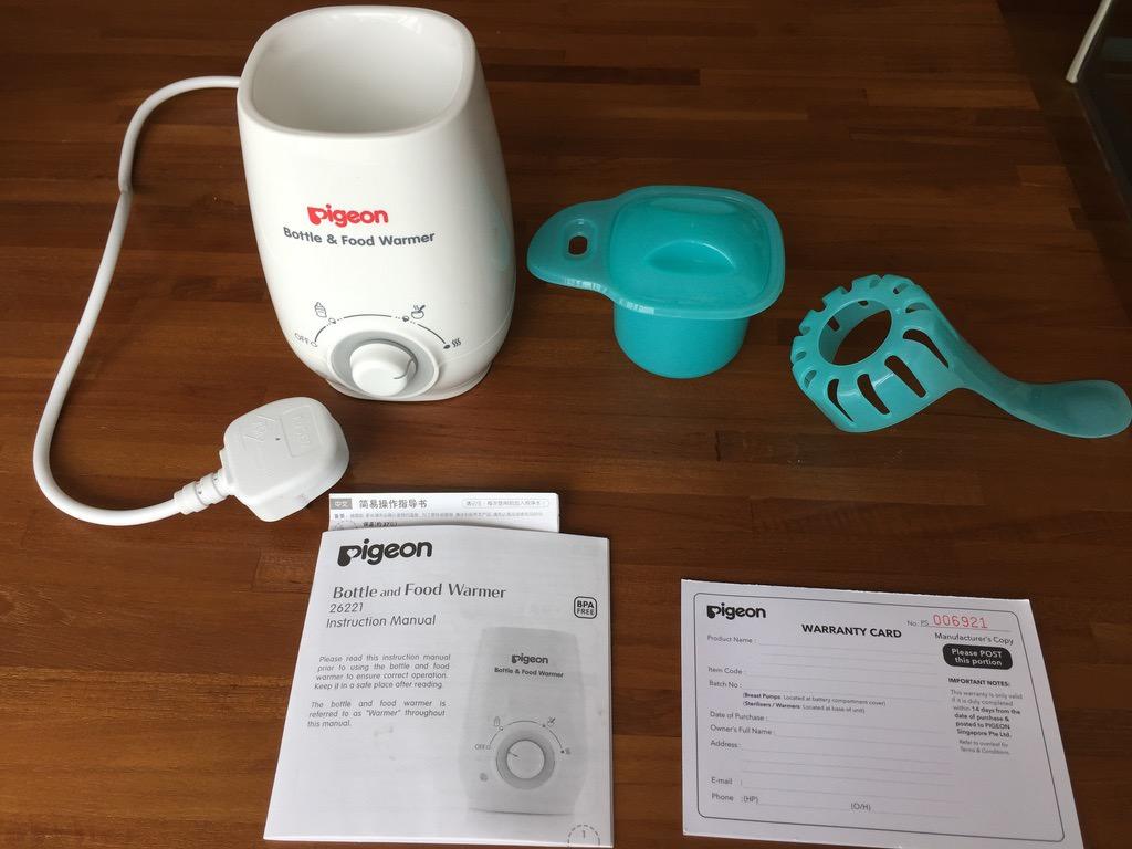 pigeon bottle and baby food warmer