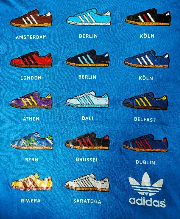 RARE ADIDAS City Shoes Collection, Fashion, Tops & Sets, Tshirts & Polo Shirts on Carousell