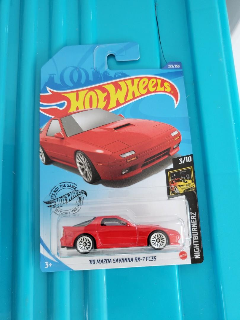 新車推介 全新風火輪紅色萬事德 Rx7 Fc3s 超跑合金模型玩具車hotwheels Red Color Mazda Savanna Rx 7 Fc3s Sport Racing Diecast Toys Car 玩具 遊戲類 玩具