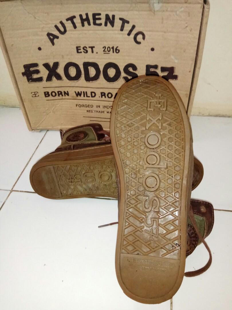 Sepatu Exodos Ozora Brown Army, Fesyen Pria, Sepatu , Lainnya di Carousell