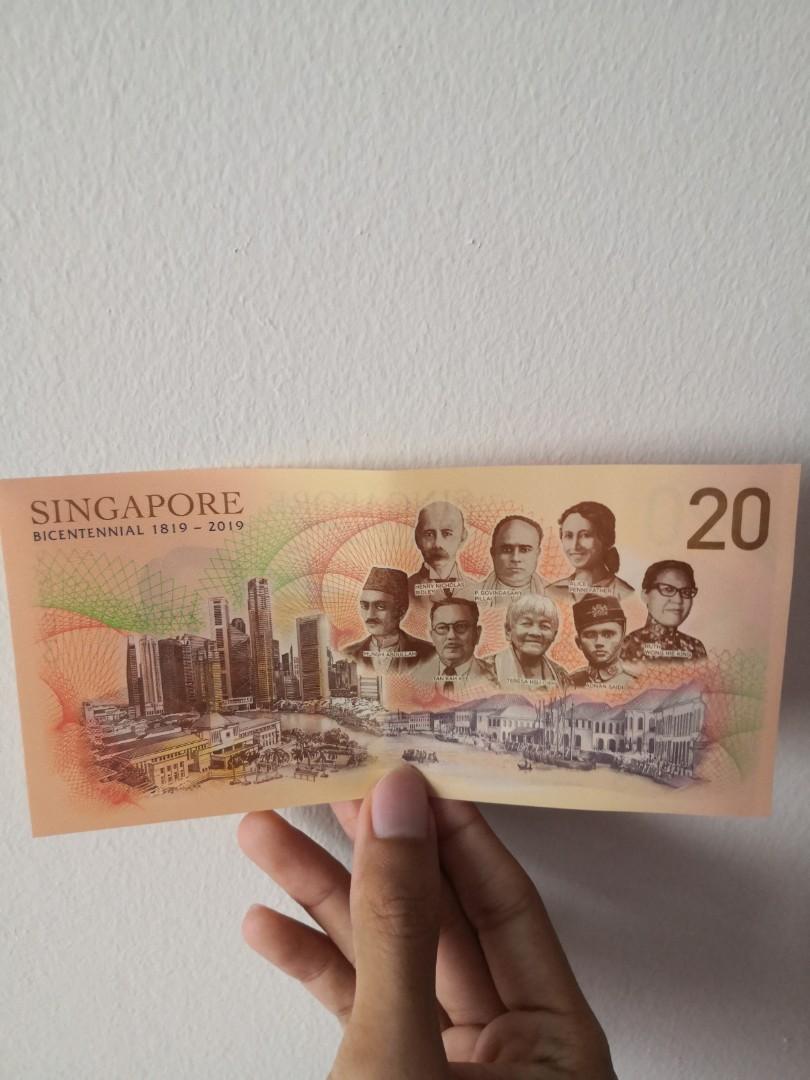 SG Bicentennial $20 Note, Hobbies & Toys, Memorabilia & Collectibles ...