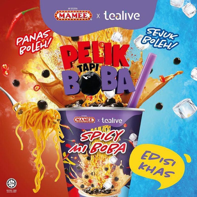 Spicy Mi Boba Mamee X Tealive Pre Order Food Drinks Packaged Instant Food On Carousell