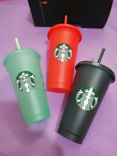 Starbucks Reusable Glitter Holiday Cold Cup