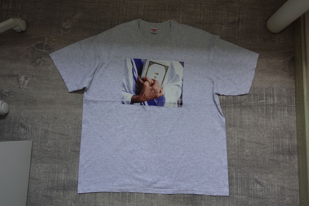 Supreme Bible tee Men s Fashion Tops Sets Tshirts Polo Shirts on Carousell