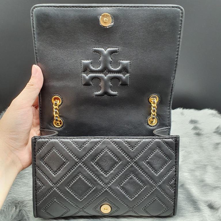 TORY BURCH FLEMING CHARM SMALL CONVERTIBLE SHOULDER BAGBLACK, Women's