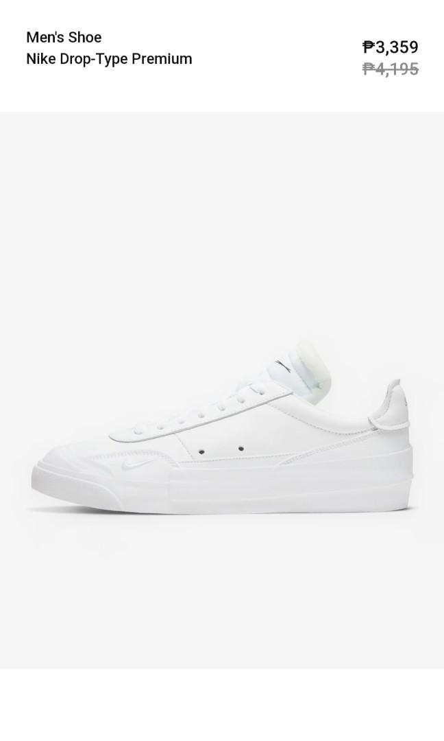 nike drop type triple white