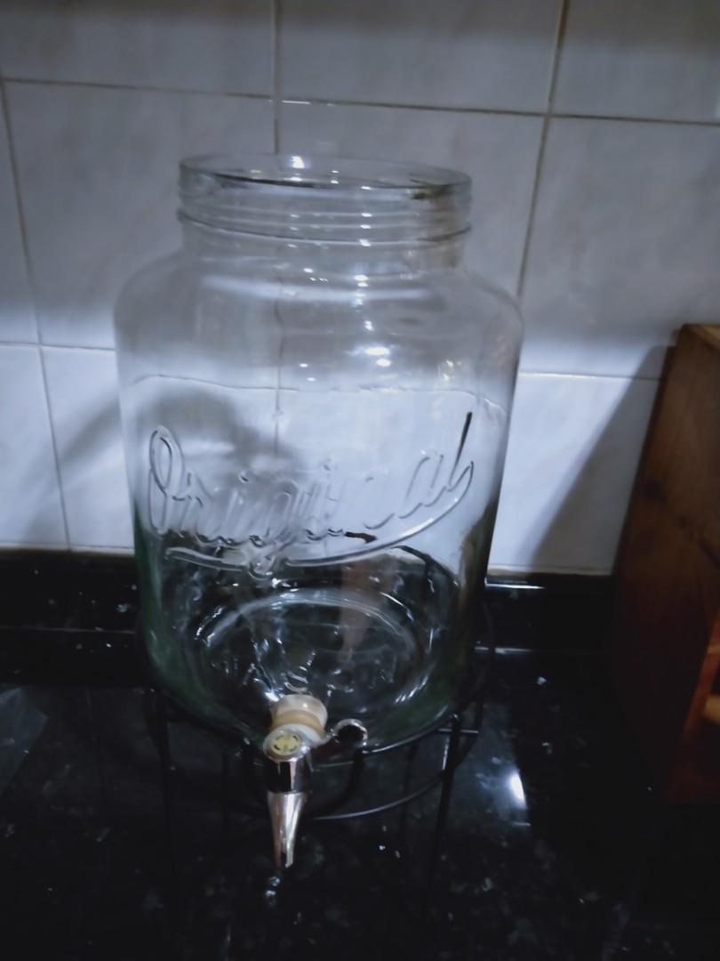 Used 7ltrs Mason Jar Water Dispenser with Stand, TV & Home Appliances, Kitchen Appliances, Water
