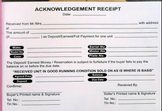 acknowledgement receipts search results for acknowledgement receipts filter all categories sort printlabjsr 21 minutes ago order slip php 70 order slip job order provisional collection acknowledgment official receipt waybills work order