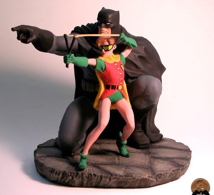 VERY RARE 1996 ORIGINAL The Dark Knight Returns Batman and Robin statue ( DC  Comics Justice league