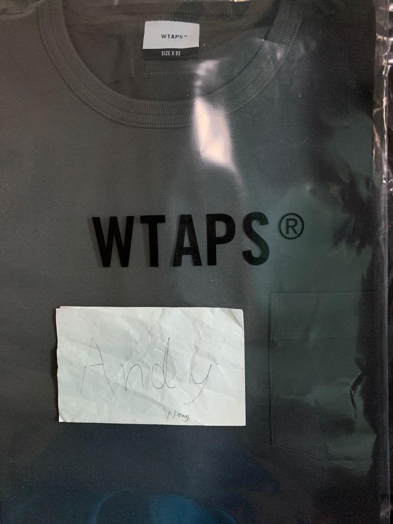 WTAPS 20AW BLANK SS COTTON T-Shirt Gray / Olive Drab Size: M / S